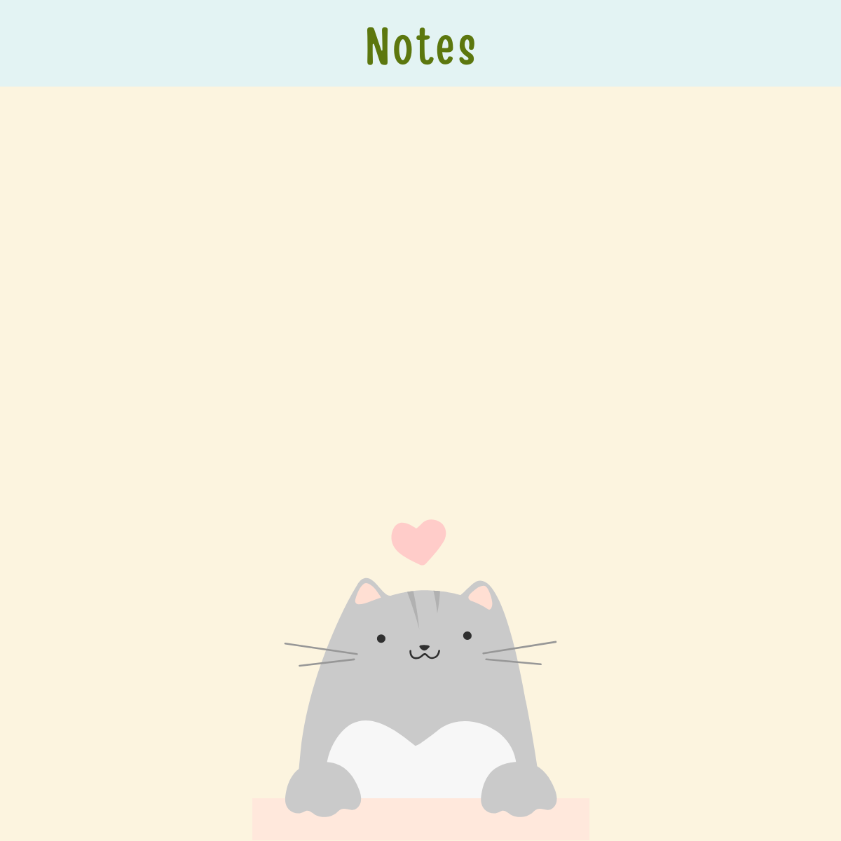 4 x 4 Inches Hey Cat Notepad