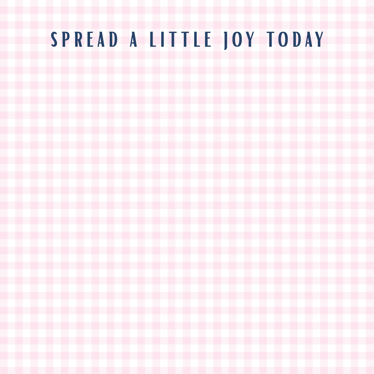 4 x 4 Inches Pink Gingham Check Notepad