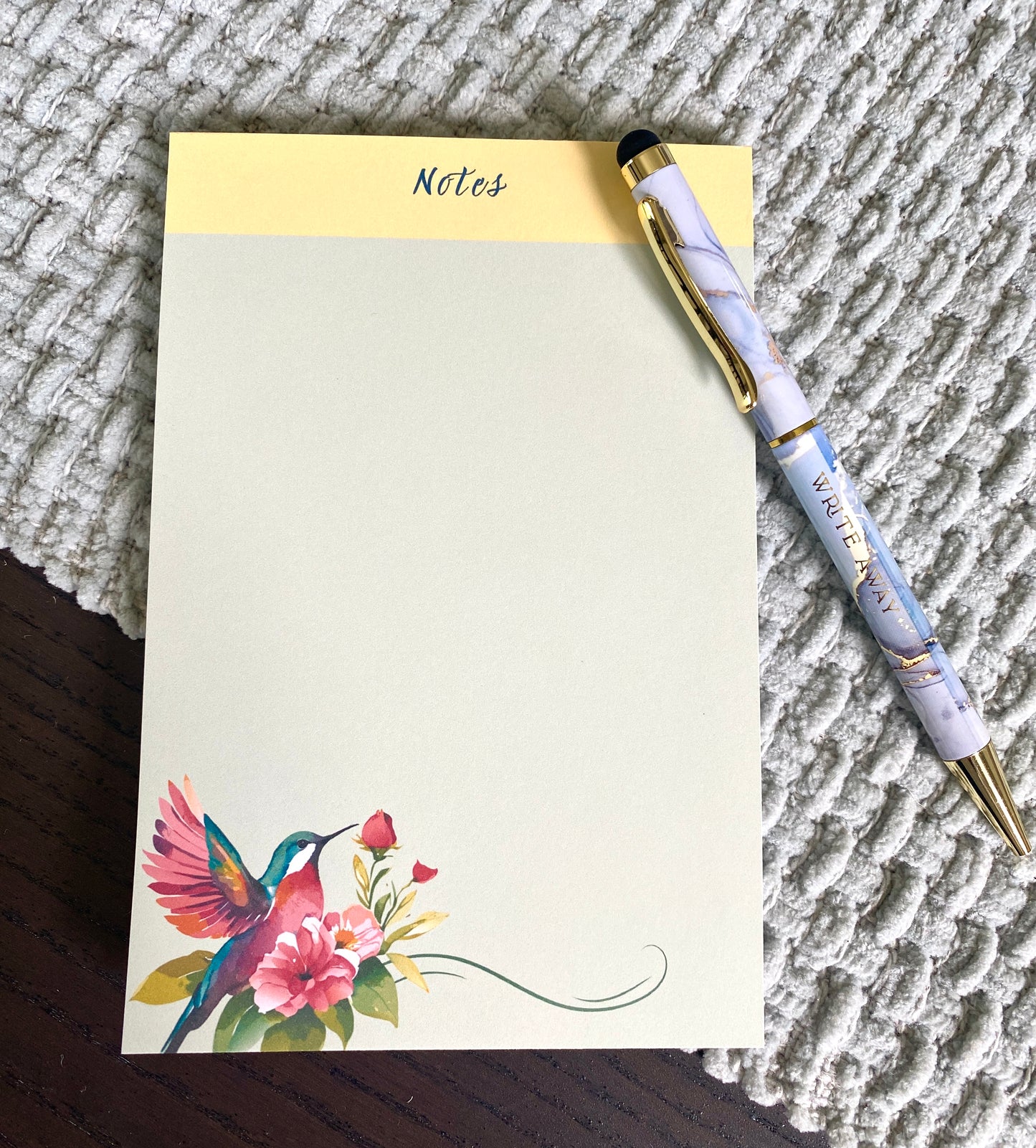 4 x 6 Inch Hummingbird Notepad