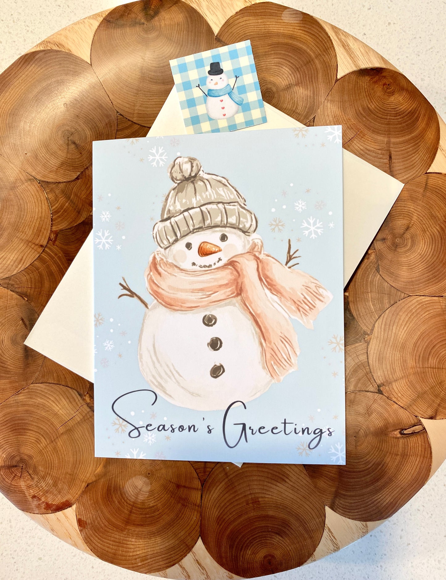 Snowman Season's Greetings Card