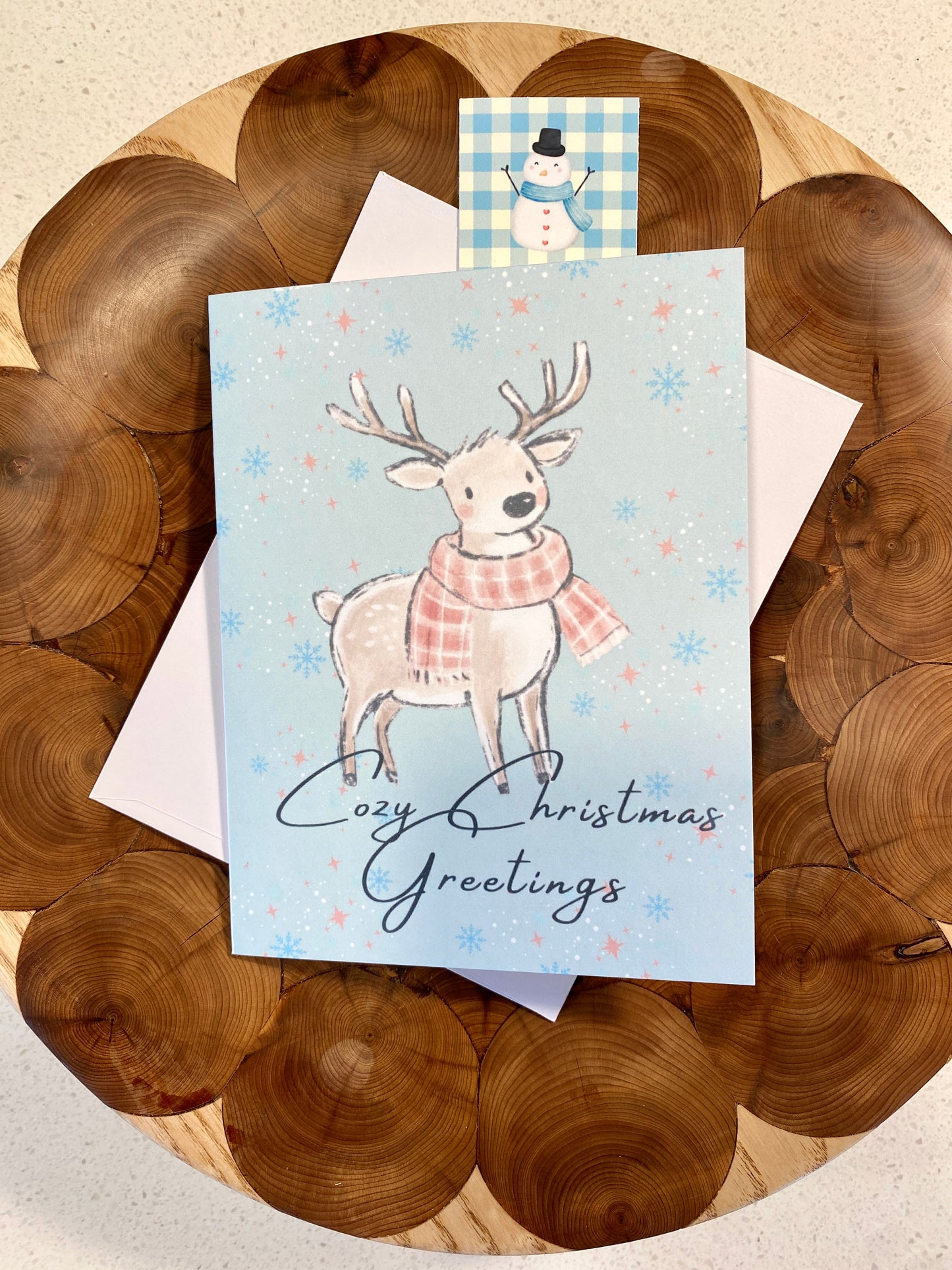 Cozy Reindeer Holiday Card