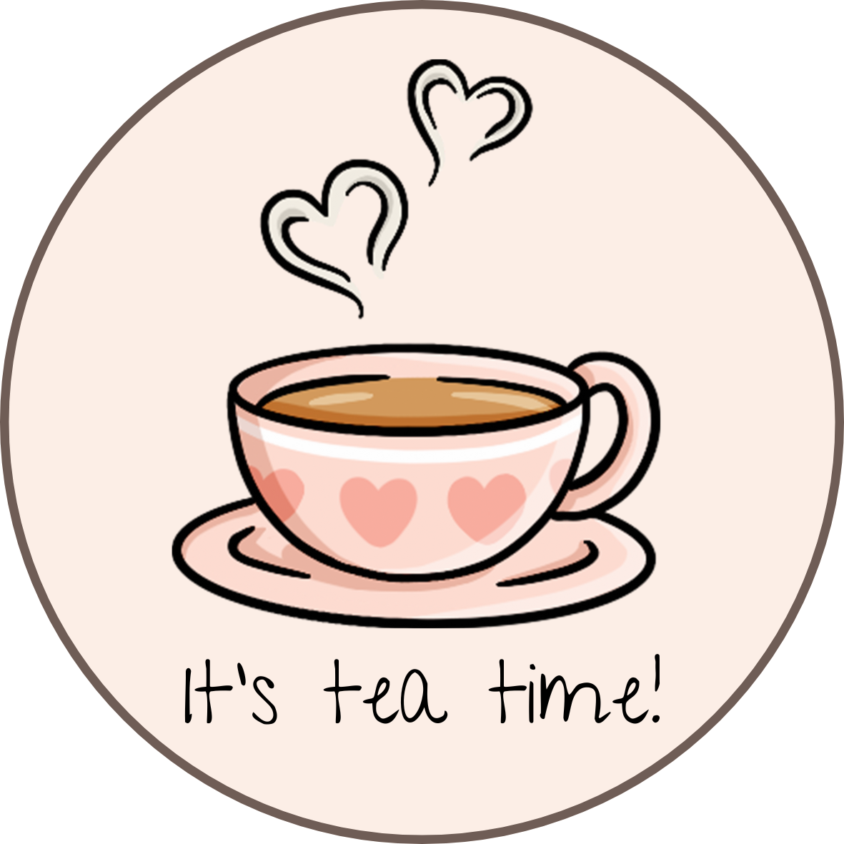 It's Tea Time Sticker