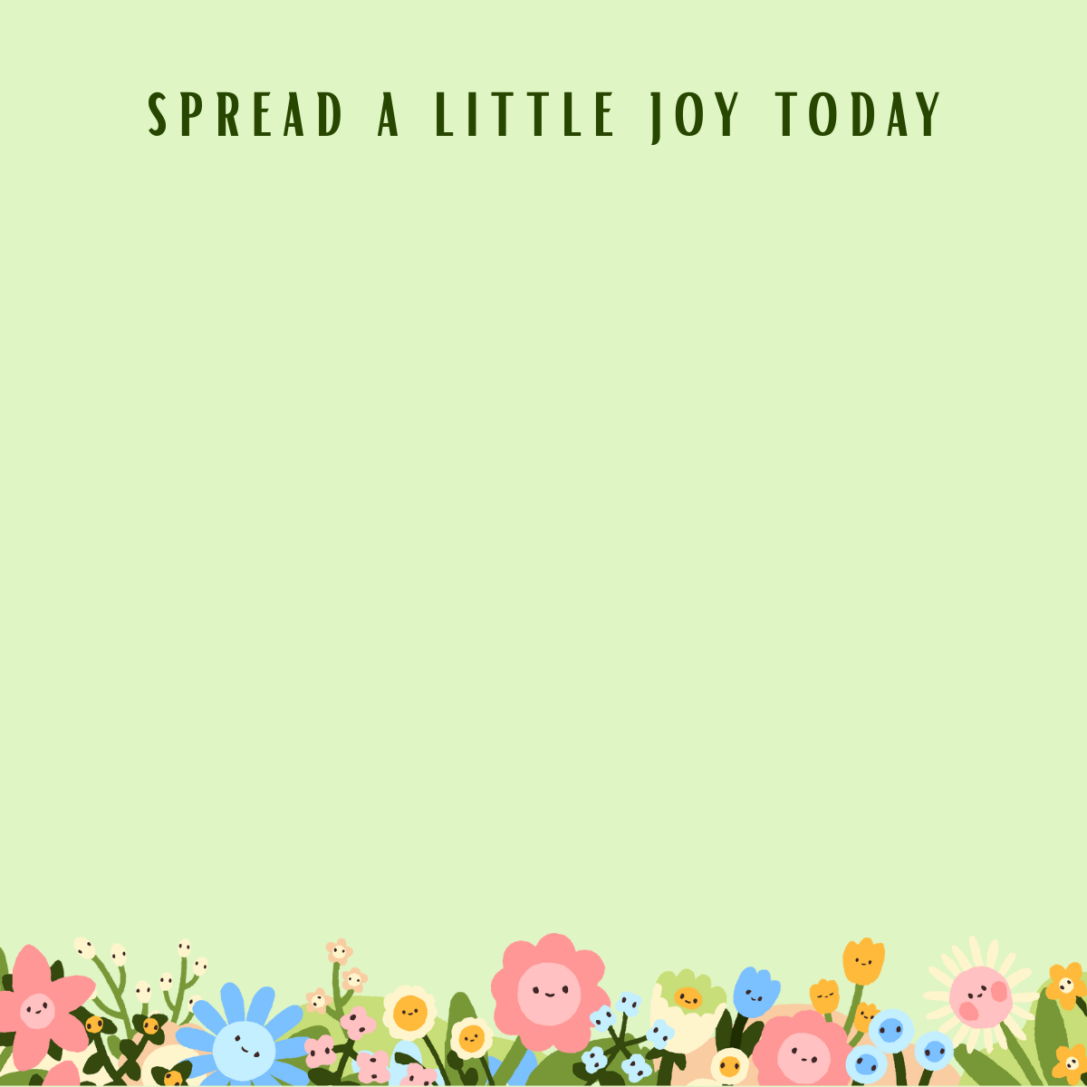 4 x 4 Inches Spread Joy with Flowers Notepad