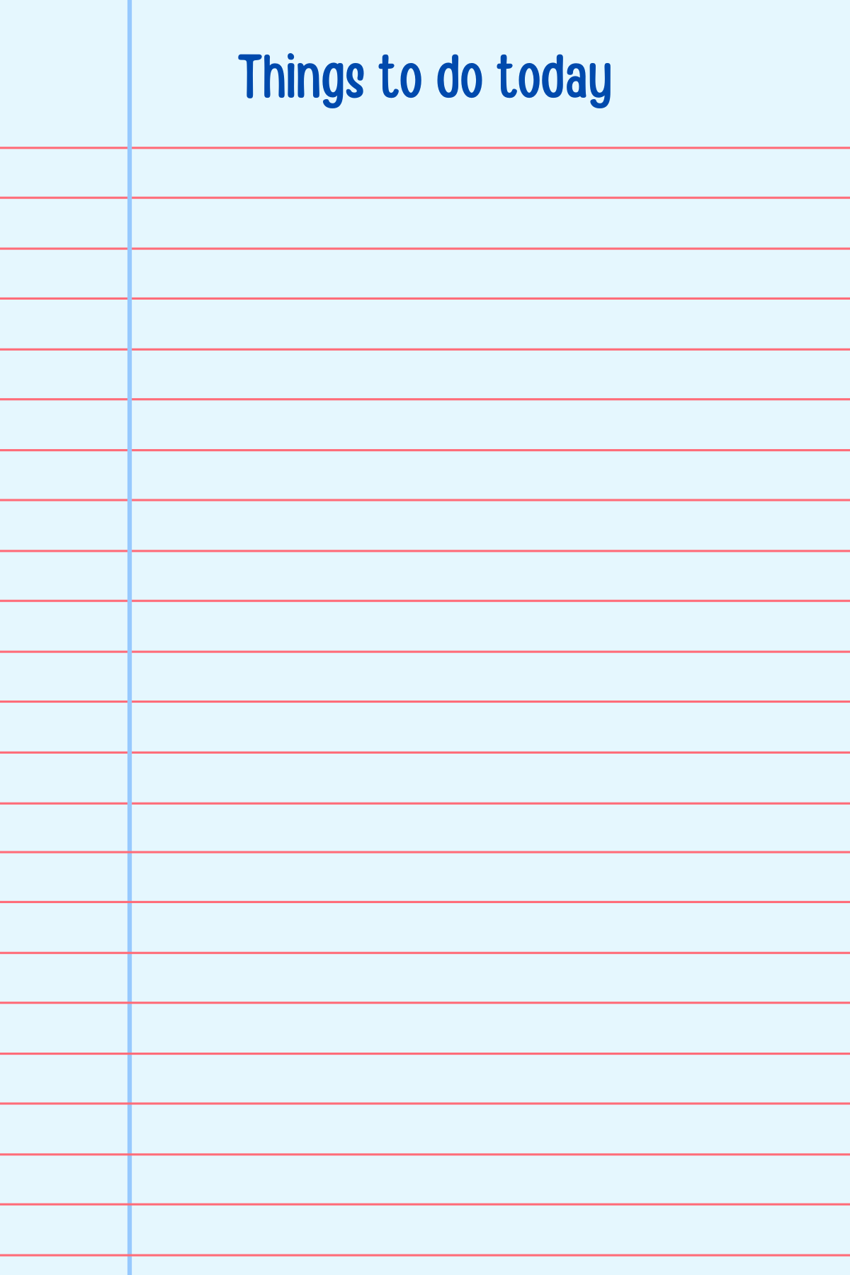 4 x 6 Inch Blue Classic Ruled Notepad