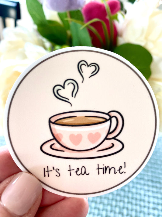 It's Tea Time Sticker