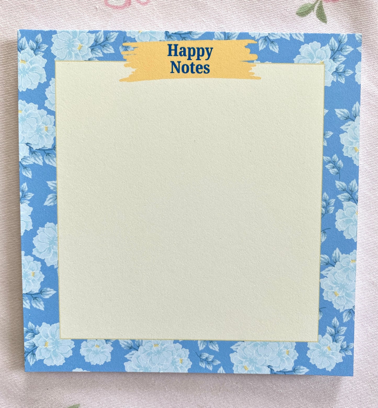 Blue Flowers Notepad