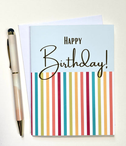 Birthday Stripes