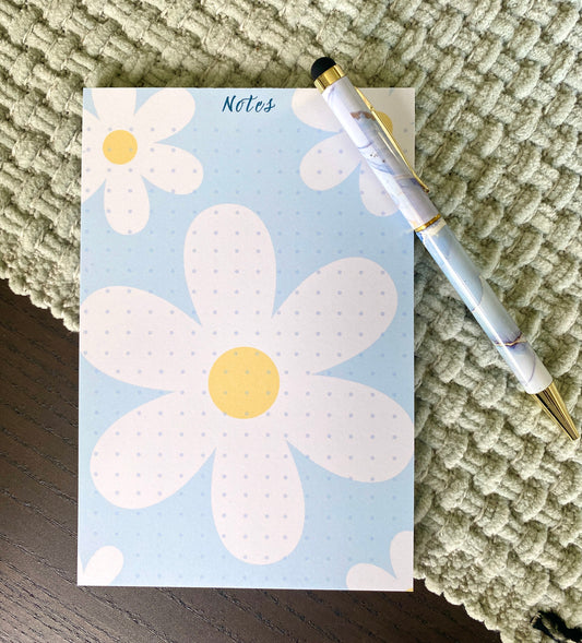 4 x 6 Inch Daisy and Dots Notepad
