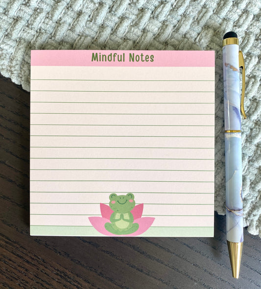 4 x 4 Inches Frog Meditation Notepad