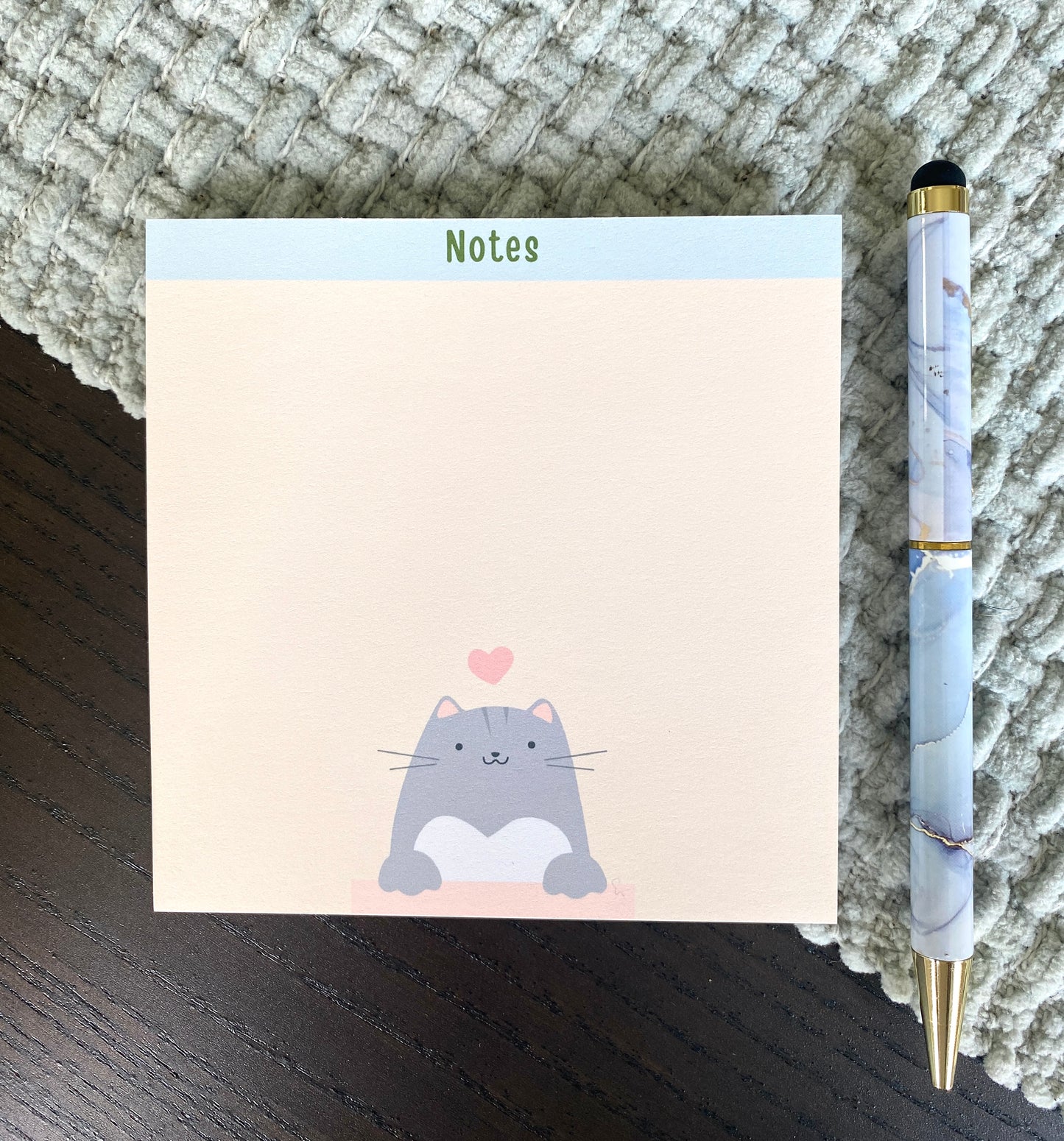 4 x 4 Inches Hey Cat Notepad