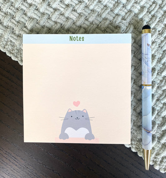 4 x 4 Inches Hey Cat Notepad