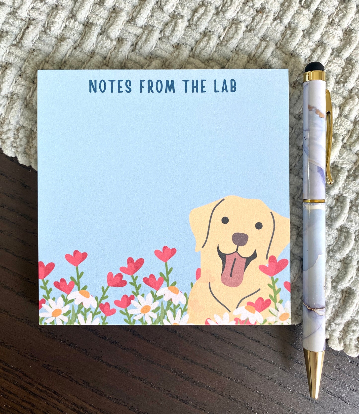4 x 4 Inches Note from the Lab Notepad