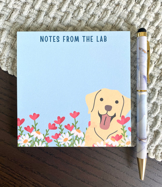 4 x 4 Inches Note from the Lab Notepad