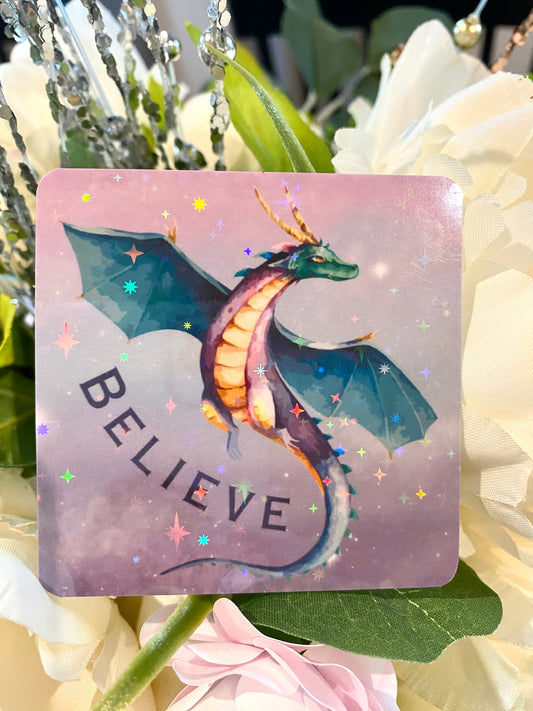 Believe Dragon Sticker