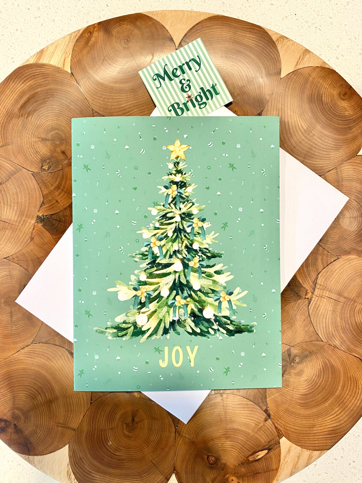 Joy Christmas Tree Card