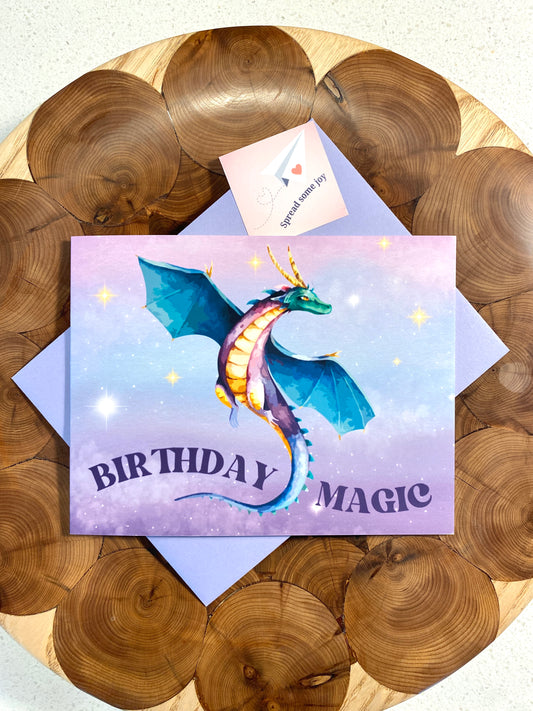 Birthday Magic Dragon (Landscape)