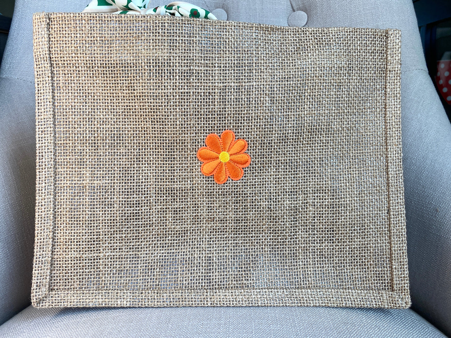 Clever Girl Burlap Tote