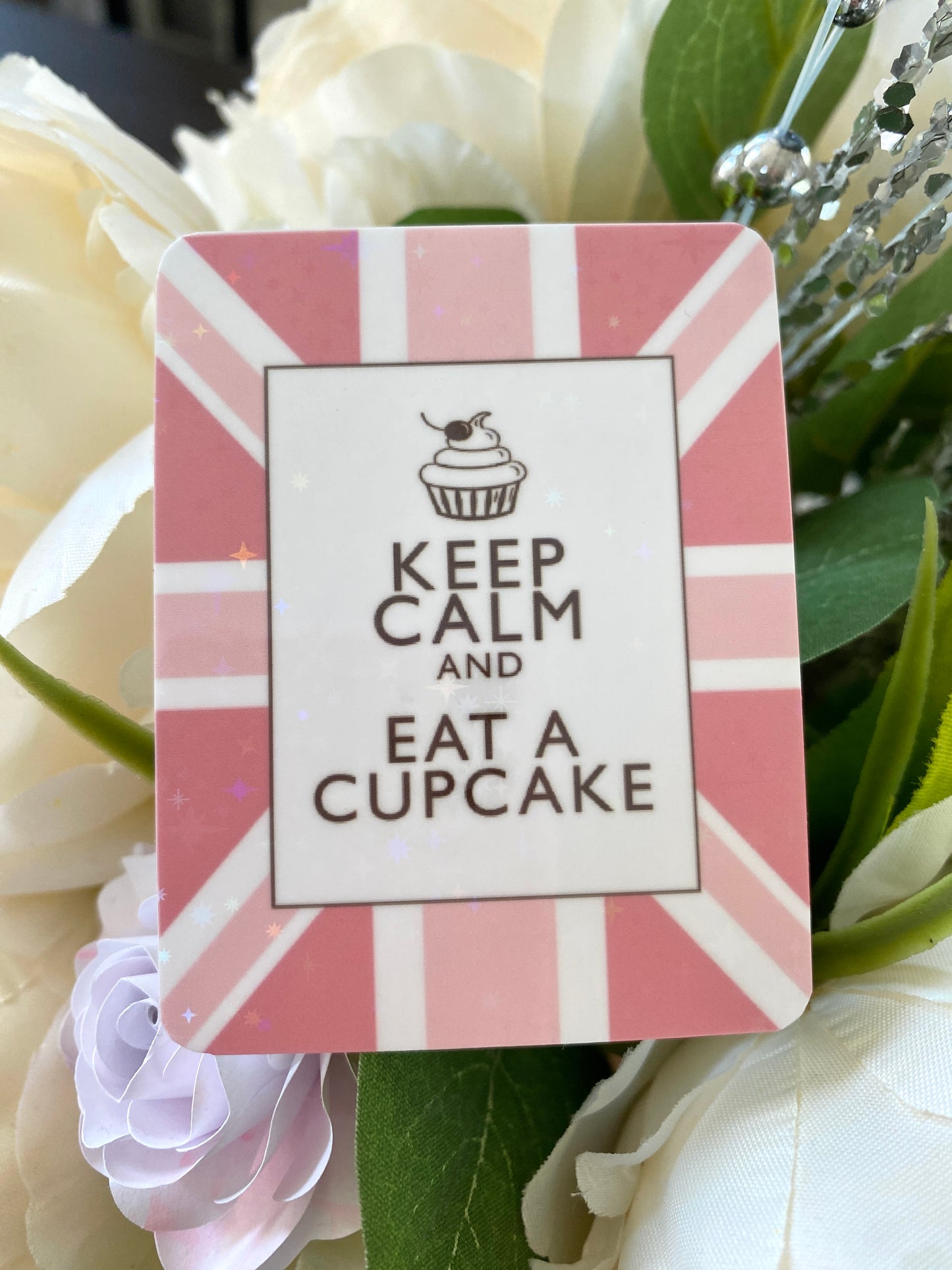 Keep Calm and Eat a Cupcake Sticker