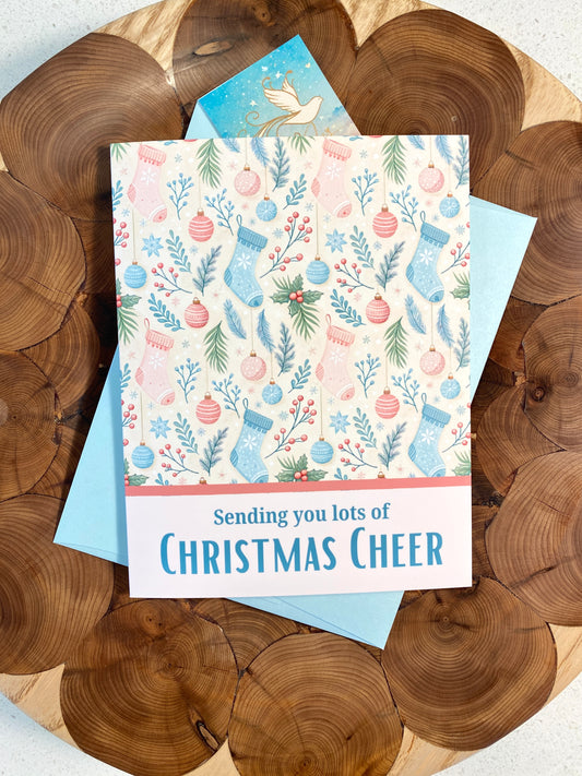 Pastel Christmas Cheer Greeting Card